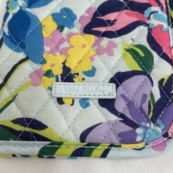Vera Bradley Curling & Flat Iron Cover Marion Floral NWT 12x5 Blue Pink NEW - Picture 3 of 5